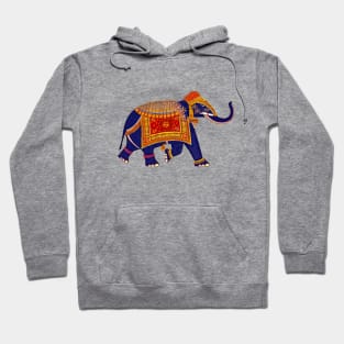 Indian Elephant Illustration Hoodie